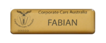 Gold Name Badge